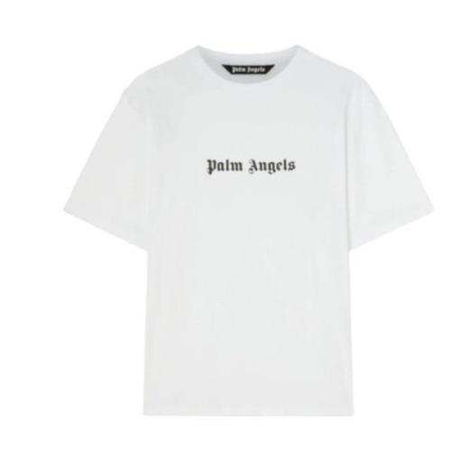 Witte T-shirts en Polos Palm Angels , White , Heren