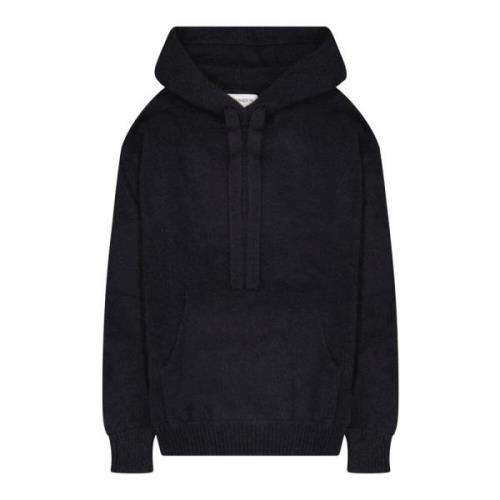 Kasjmier Zijde Boxy Fit Hoodie Laneus , Black , Dames