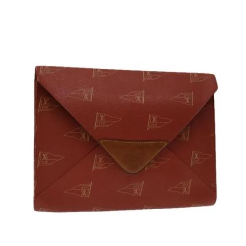 Pre-owned Leather louis-vuitton-bags Louis Vuitton Vintage , Red , Dam...