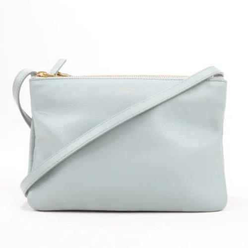 Pre-owned Leather celine-bags Celine Vintage , Blue , Dames