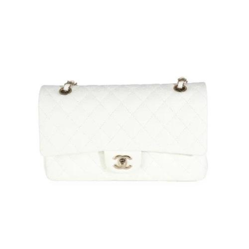 Pre-owned Leather chanel-bags Chanel Vintage , White , Dames