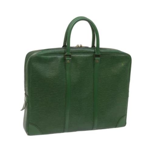 Pre-owned Leather louis-vuitton-bags Louis Vuitton Vintage , Green , D...