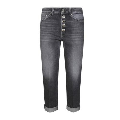 Denim Juweelknoopstijl Dondup , Gray , Dames