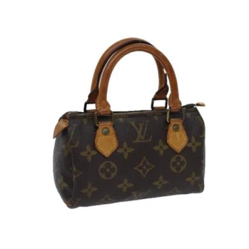 Pre-owned Canvas handbags Louis Vuitton Vintage , Brown , Dames