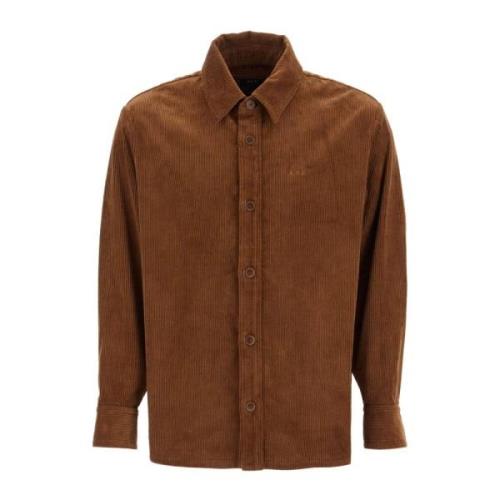 Corduroy Bobby Overshirt A.p.c. , Brown , Heren