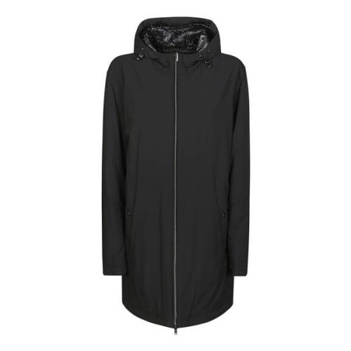 Nylon Parka Jas Herno , Black , Heren