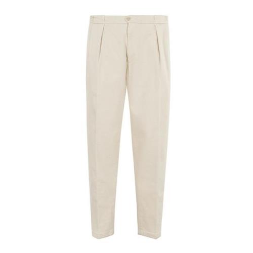 Moderne Enkel-Lengte Casual Broek Briglia , Beige , Heren