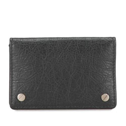 Pre-owned Leather wallets Balenciaga Vintage , Black , Dames