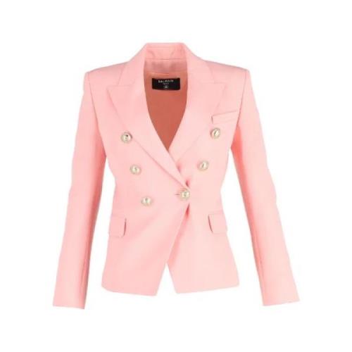 Pre-owned Fabric outerwear Balmain Pre-owned , Pink , Dames