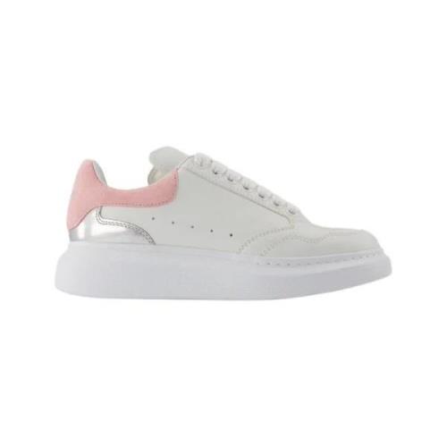 Pre-owned Leather sneakers Alexander McQueen Pre-owned , White , Dames