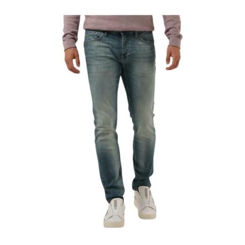 Slim Blue Green Ocean Jeans Cast Iron , Blue , Heren