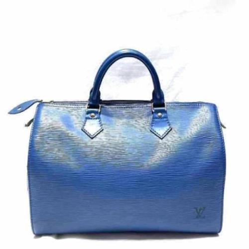 Pre-owned Leather louis-vuitton-bags Louis Vuitton Vintage , Blue , Da...