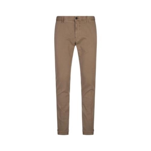 Bruine Slim Fit Chino Broek Incotex , Brown , Heren