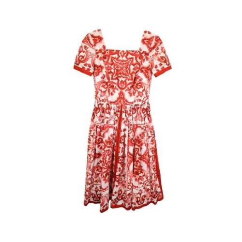 Pre-owned Cotton dresses Dolce & Gabbana Pre-owned , Red , Dames