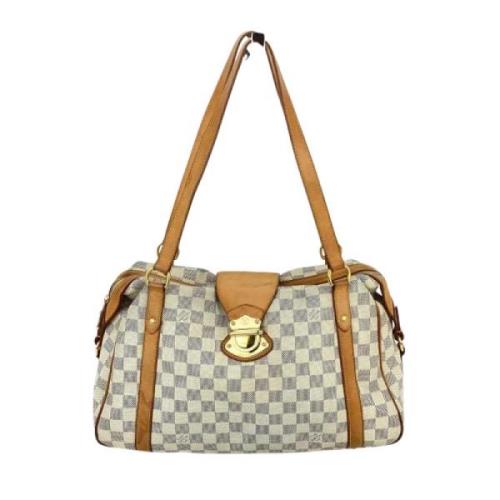 Pre-owned Cotton handbags Louis Vuitton Vintage , Beige , Dames