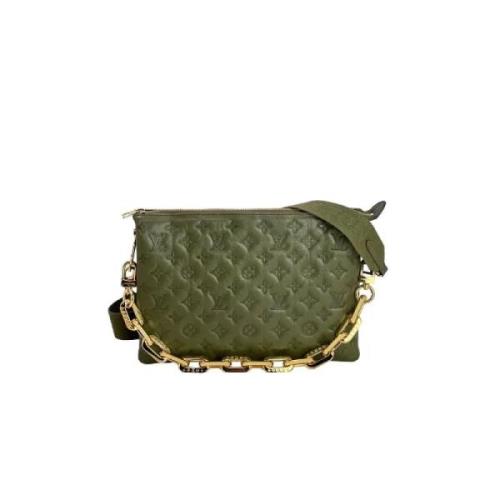 Pre-owned Leather louis-vuitton-bags Louis Vuitton Vintage , Green , D...