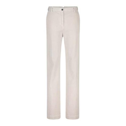 Klassieke Corduroy Broek Rechte Pijp Nine In The Morning , Beige , Dam...