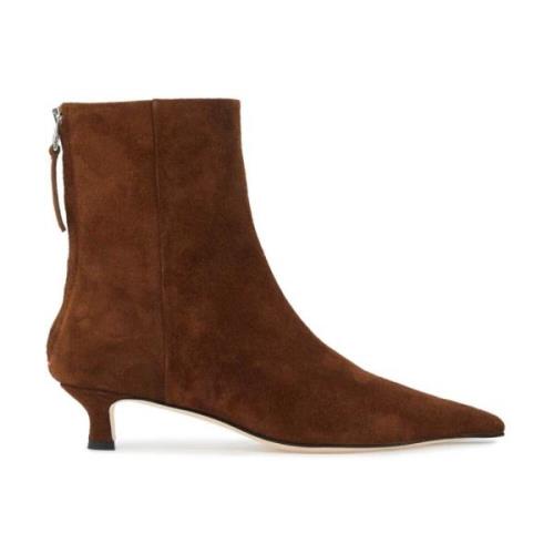 Suède Kitten Heel Enkellaarzen aeyde , Brown , Dames