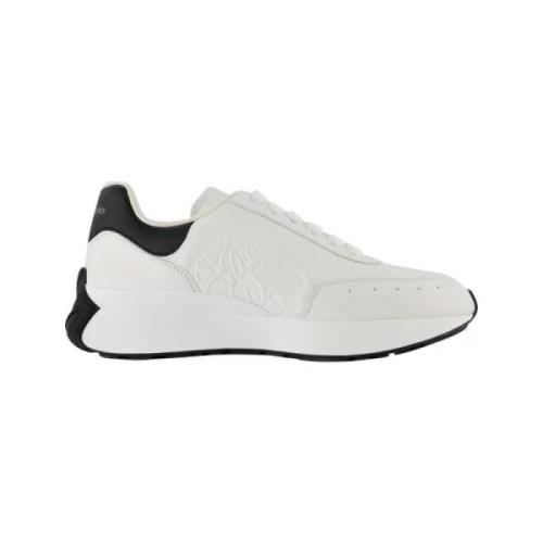 Pre-owned Leather sneakers Alexander McQueen Pre-owned , White , Dames