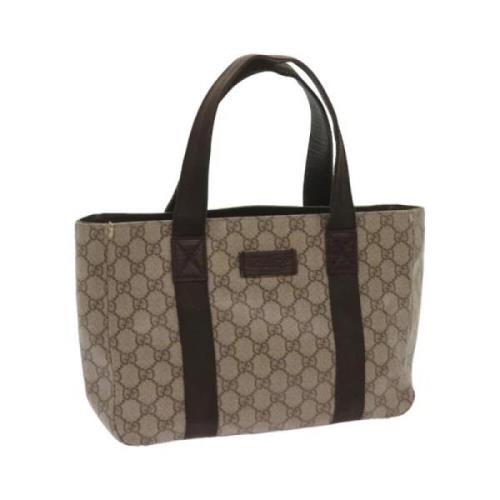 Pre-owned Canvas handbags Gucci Vintage , Beige , Dames