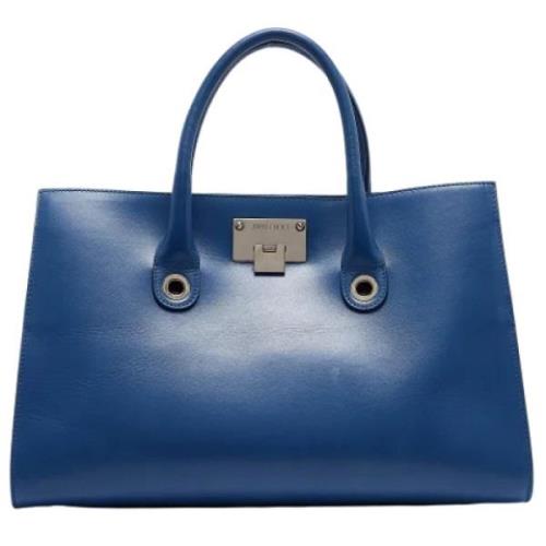 Pre-owned Leather handbags Jimmy Choo Pre-owned , Blue , Dames