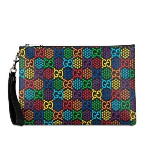 Pre-owned Fabric clutches Gucci Vintage , Black , Dames