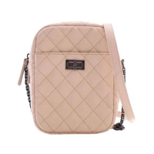 Pre-owned Leather crossbody-bags Chanel Vintage , Pink , Dames