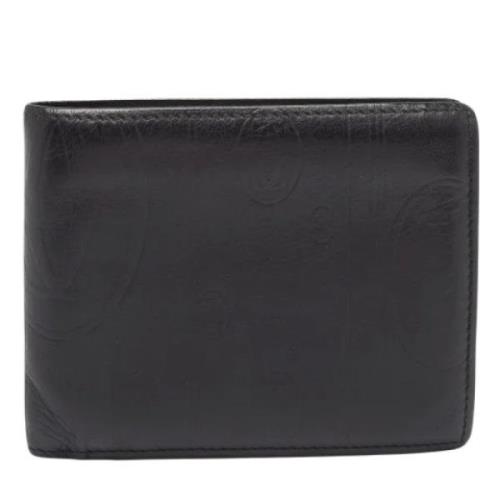 Pre-owned Leather wallets Cartier Vintage , Black , Heren