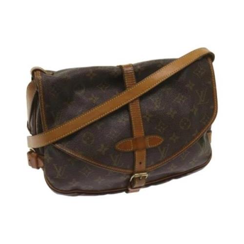 Pre-owned Canvas louis-vuitton-bags Louis Vuitton Vintage , Brown , Da...