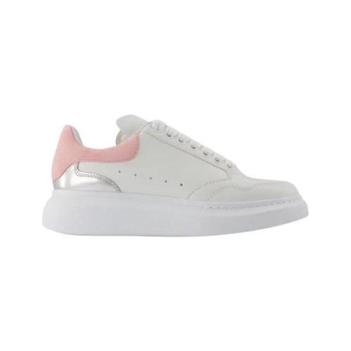 Pre-owned Leather sneakers Alexander McQueen Pre-owned , White , Dames