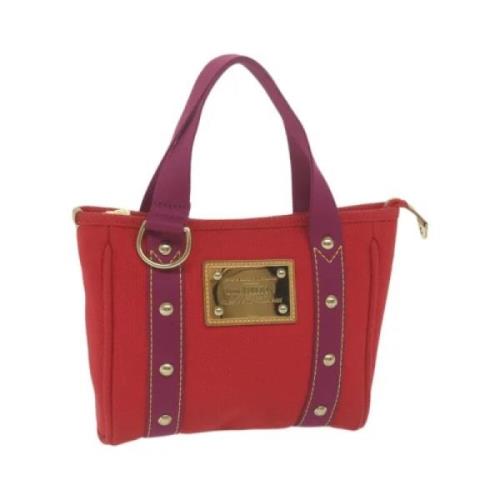 Pre-owned Cotton louis-vuitton-bags Louis Vuitton Vintage , Red , Dame...