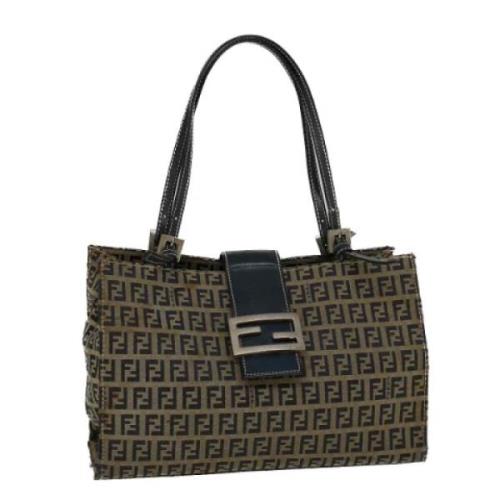 Pre-owned Canvas fendi-bags Fendi Vintage , Blue , Dames