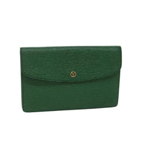 Pre-owned Leather louis-vuitton-bags Louis Vuitton Vintage , Green , D...