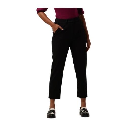 Zwarte Lange Broek Silvian Heach , Black , Dames