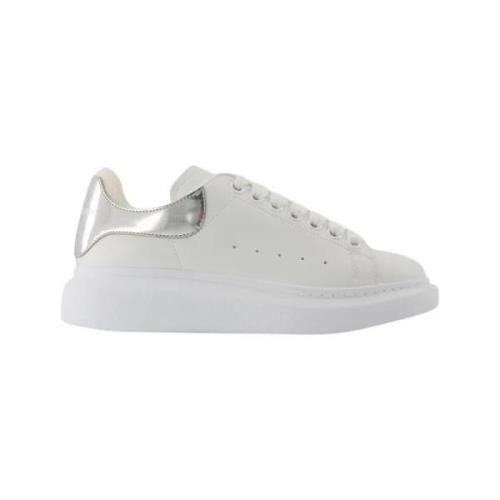 Pre-owned Leather sneakers Alexander McQueen Pre-owned , White , Dames