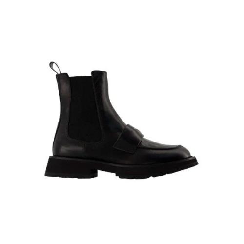 Pre-owned Leather boots Alexander McQueen Pre-owned , Black , Heren