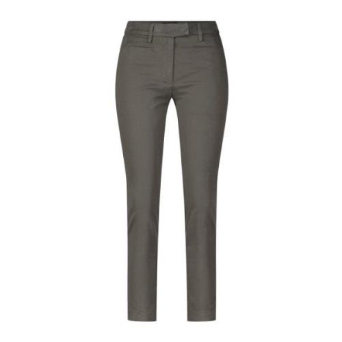 Smalle Chino Broek Dondup , Green , Dames