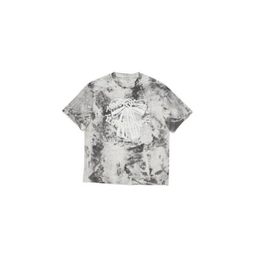 Zwart Plaster Print T-shirt Acne Studios , Multicolor , Heren