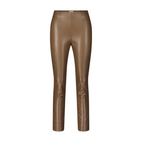 Faux Leather Pull-On Pants Sabrina Seductive , Brown , Dames