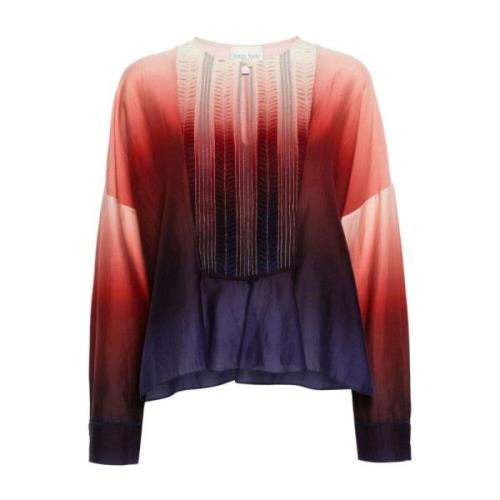 Shirt met Verloopeffect van Katoenmix Forte Forte , Multicolor , Dames