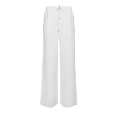 Casual Herenbroek Sun68 , White , Dames