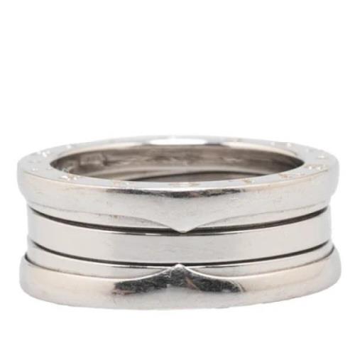 Pre-owned White Gold rings Bvlgari Vintage , Gray , Dames