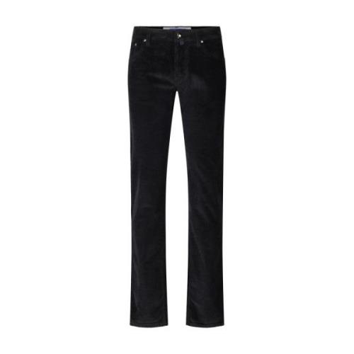 Corduroy Slim Fit Broek 5-Pocket Stijl Jacob Cohën , Black , Heren