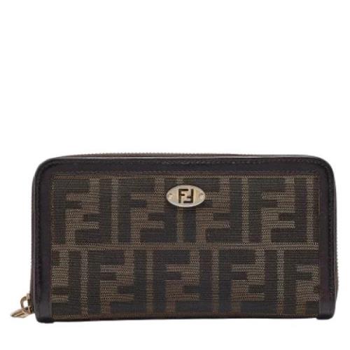 Pre-owned Canvas wallets Fendi Vintage , Brown , Dames