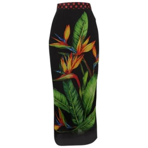 Pre-owned Silk bottoms Dolce & Gabbana Pre-owned , Multicolor , Dames