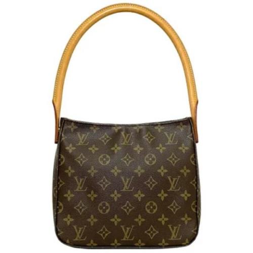 Pre-owned Canvas handbags Louis Vuitton Vintage , Brown , Dames