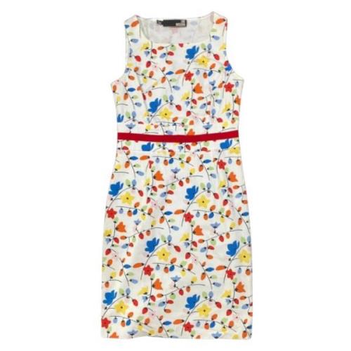 Pre-owned Cotton dresses Moschino Pre-Owned , White , Dames