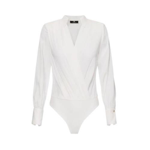 Elegante Witte Blouse Elisabetta Franchi , White , Dames