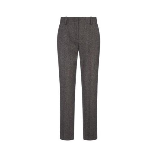 Zwarte Herringbone Tailored Cigarette Broek Ermanno Scervino , Black ,...