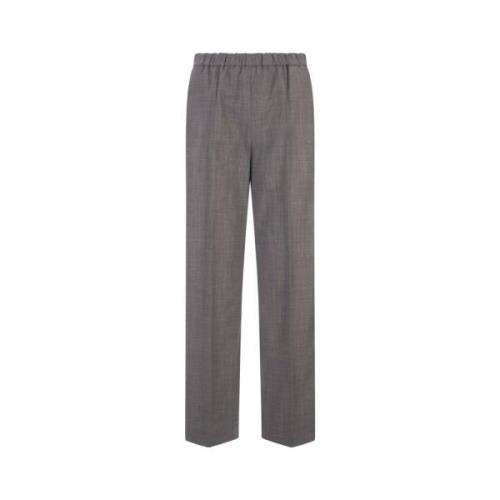 Grijze Wol Joggingbroek Fabiana Filippi , Gray , Dames